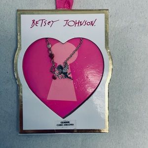 Betsey Johnson Rose Gold Cupid Pendant Necklace 2 for $10.00